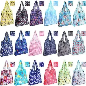 Wholesale Spot Goods Grocery Customizable Ripstop Branded Printed Tote Bag Polyester Eco Reusable Foldable Shopping Bags